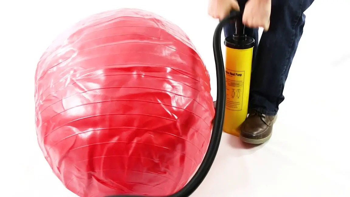 How to deflate an exercise ball