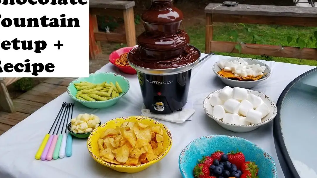 How to make chocolate for the chocolate fountain.
