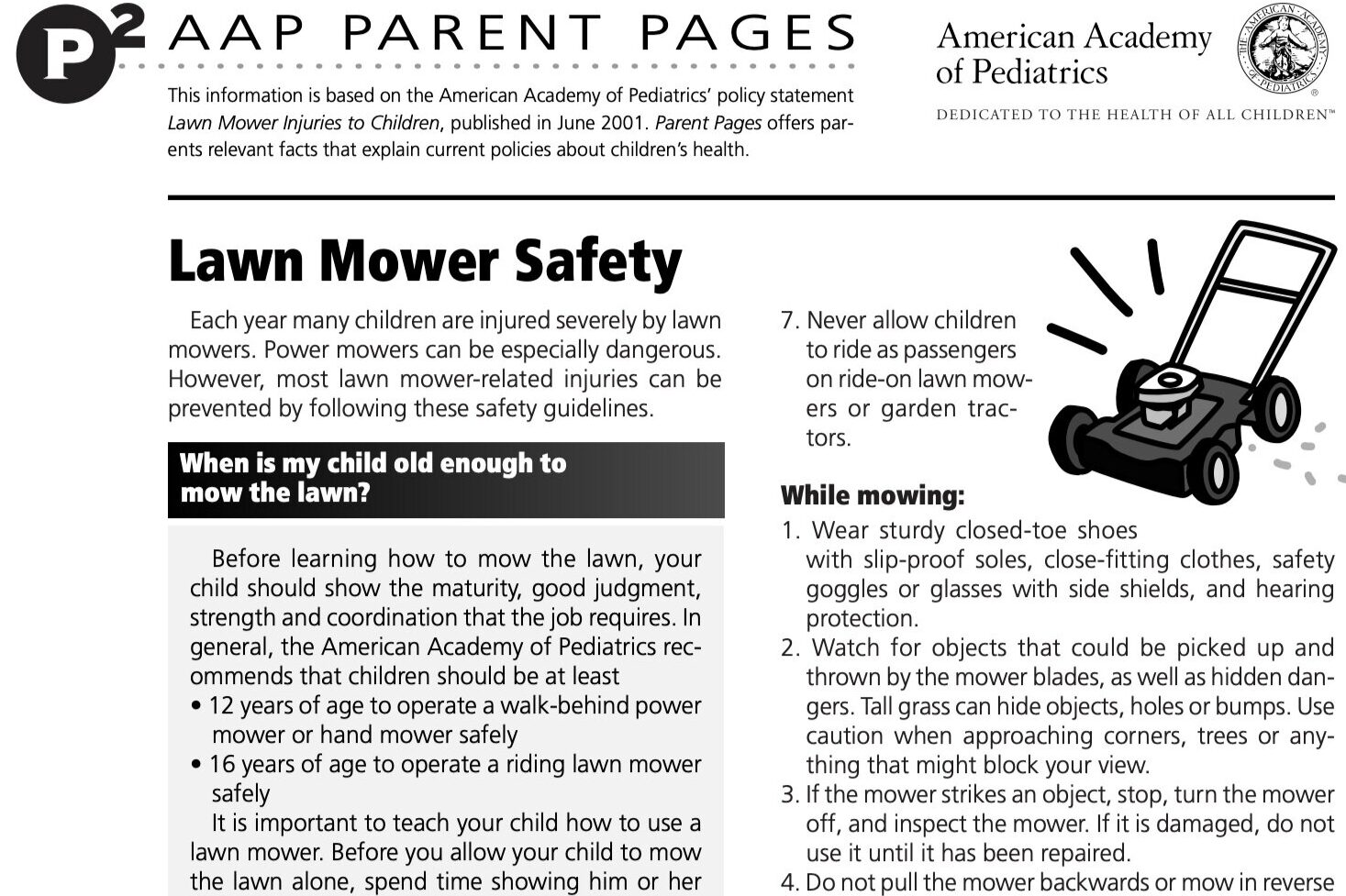 Lawn Mowing Safety During Pregnancy